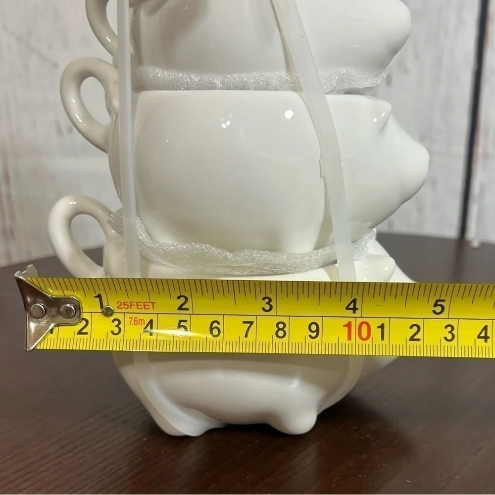 RAE DUNN measuring set 4 whimsical piglets .25-1  nwt no box Country